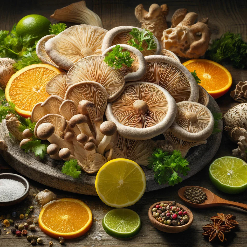 Revitalize Meals with Citrus Fungi Fusion: Adaptogens & Mushrooms